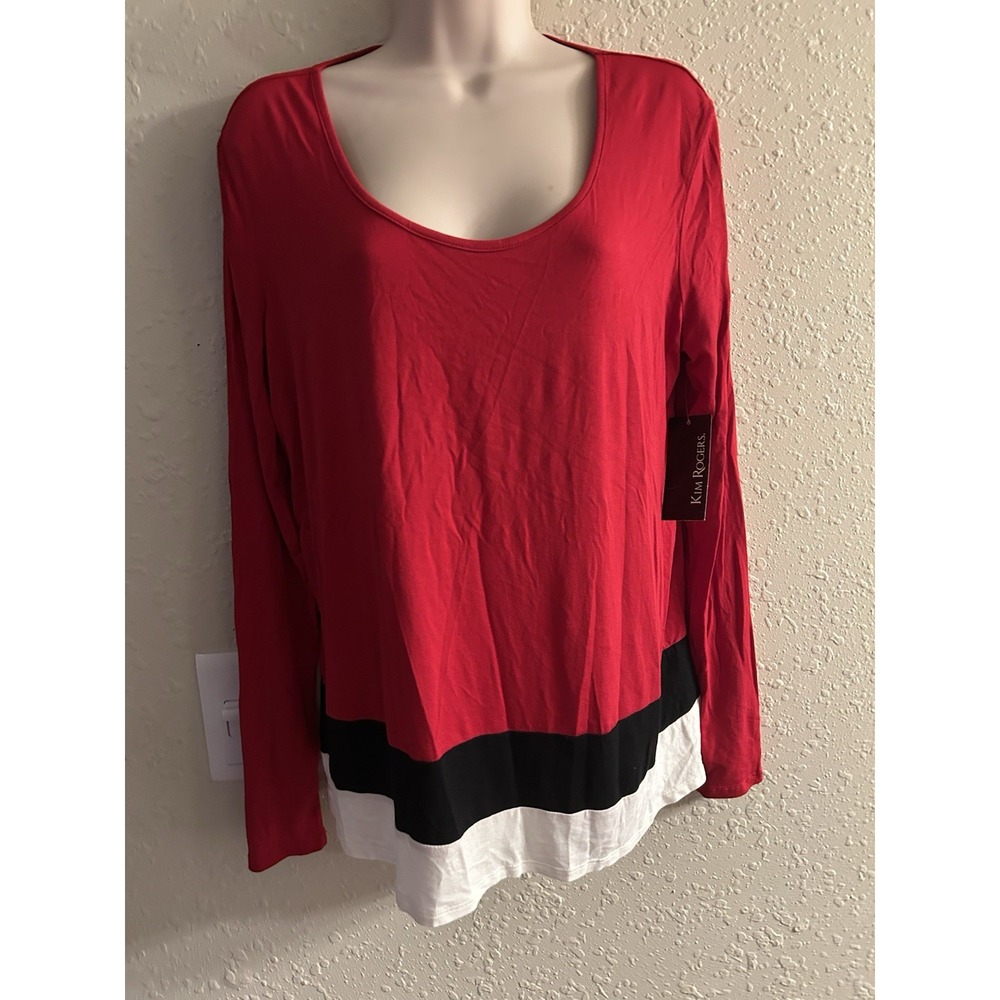New Small Kim Rogers Flattering Easy Flowing Top #1381*8